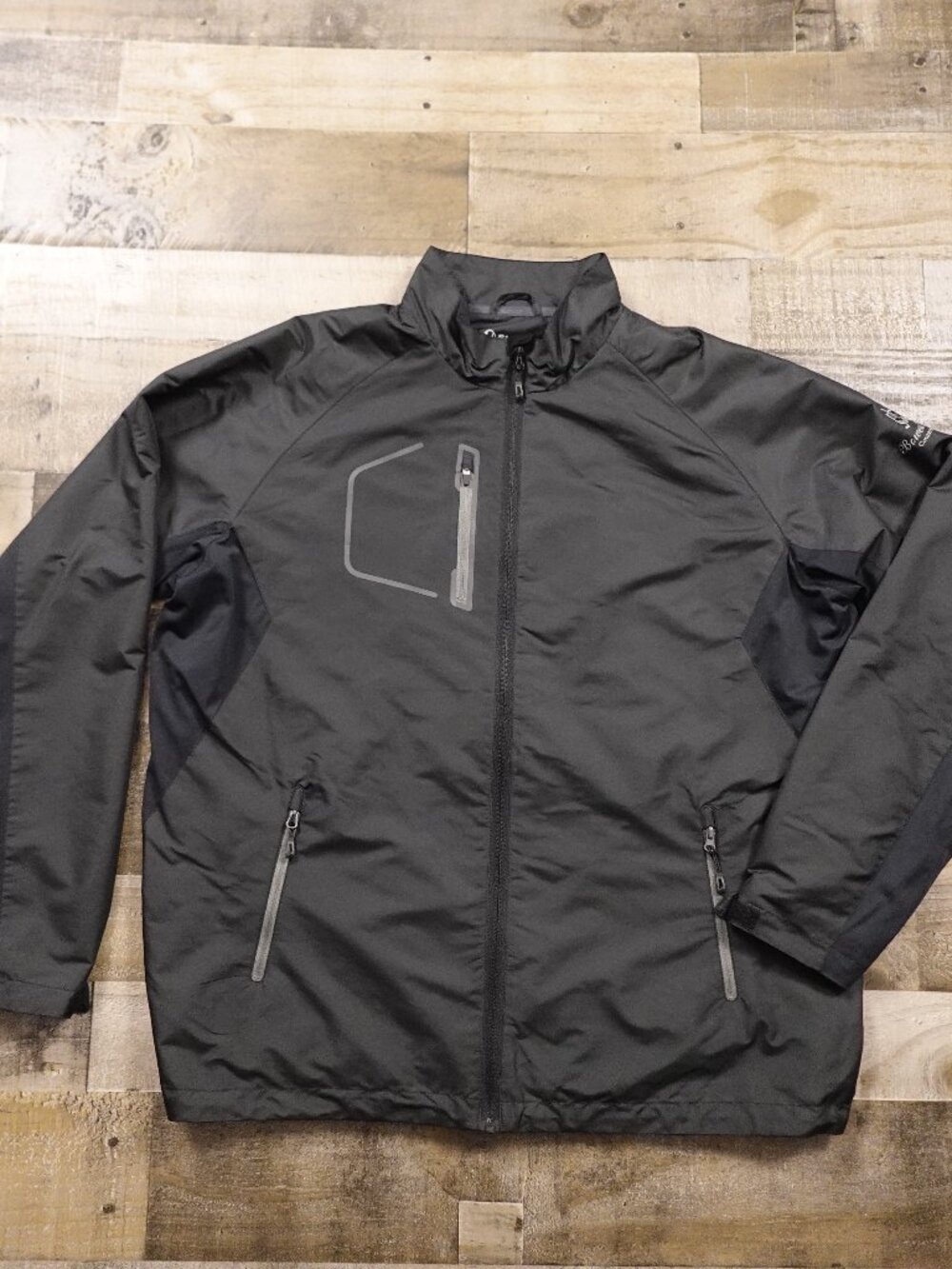 Sunice Collins Wind Jacket Men's XL‎ Black Full Zip Golf Lightweight